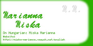 marianna miska business card